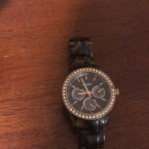 Tortus shell fossil watch